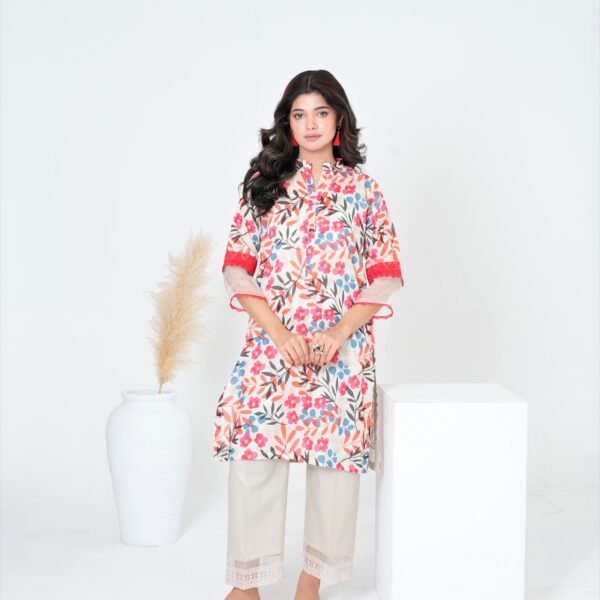 ARTICLE # 08 – Beige & Red Color